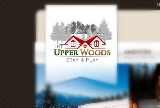 Custom logo design for the The Upper Woods - Valemount Vacation Rental Property.